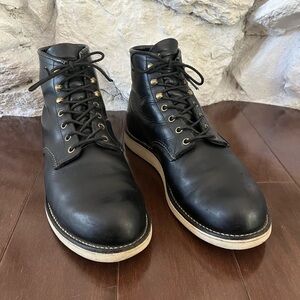 Red Wing 2951 ROVER Black Harness Cushion Crepe Sole Heritage Boots - Size 12